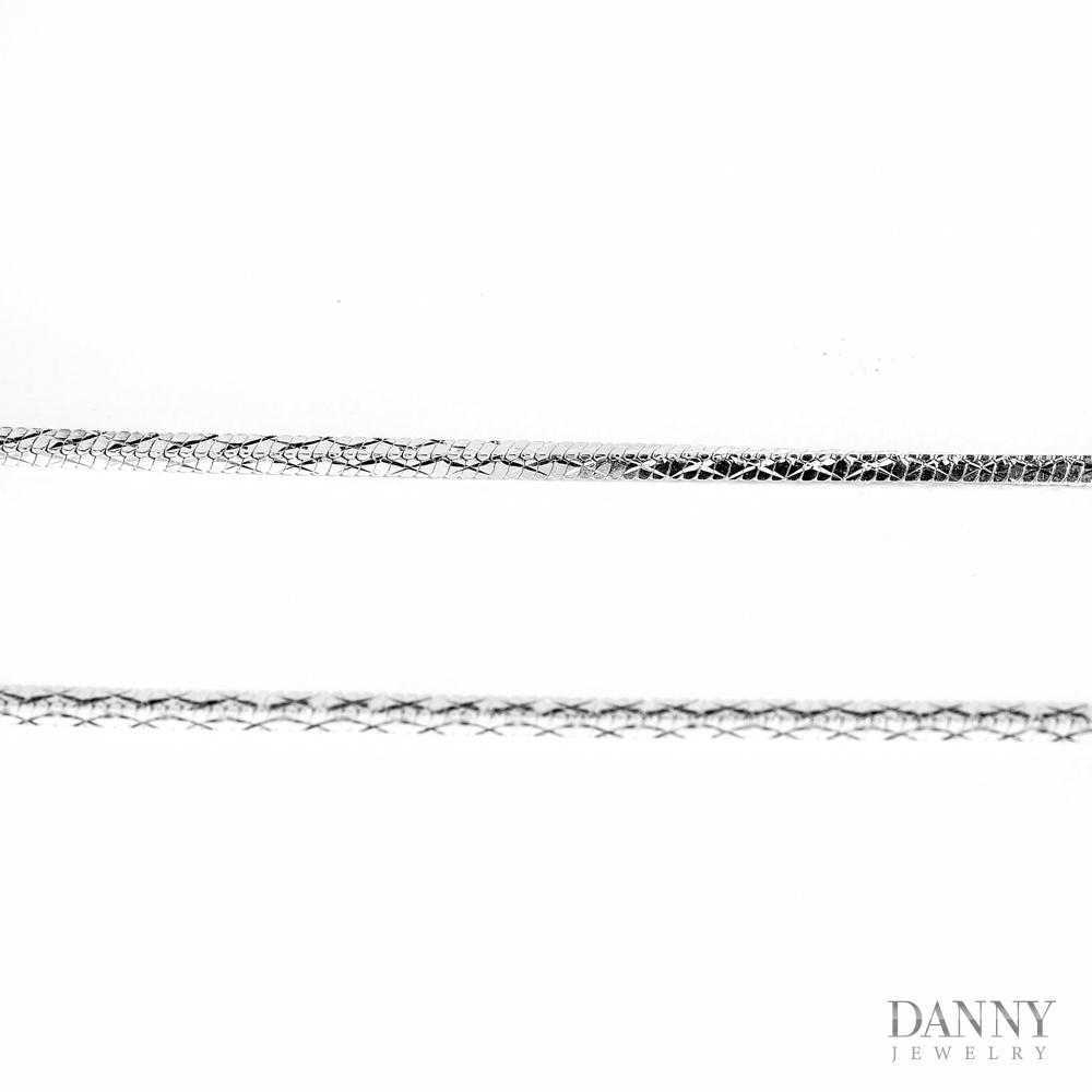 Dây Chuyền Nữ Danny Jewelry Bạc 925 Xi Bạch Kim