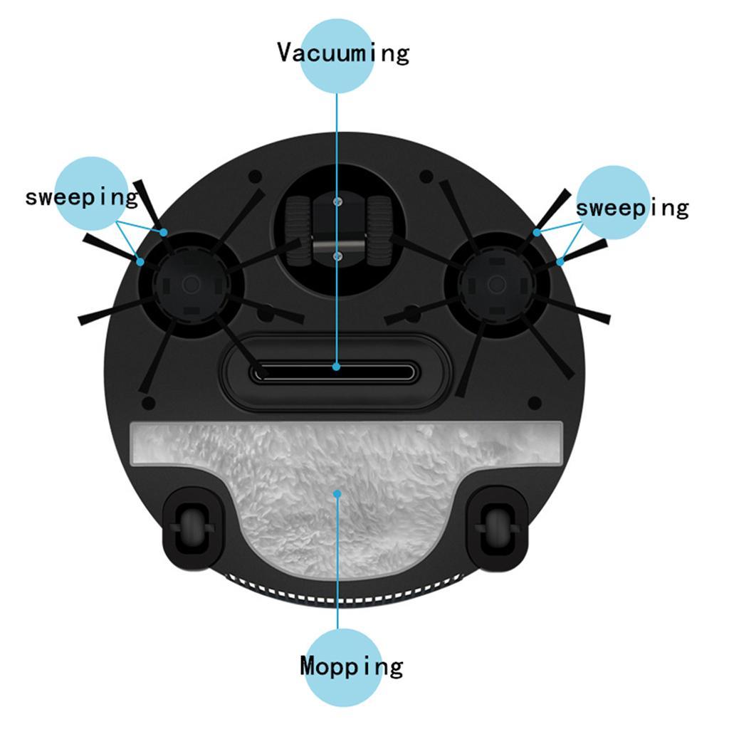 3 in 1 Intelligent Mopping Sweeping Vacuum Cleaner Robot Wet&Dry - EU Plug