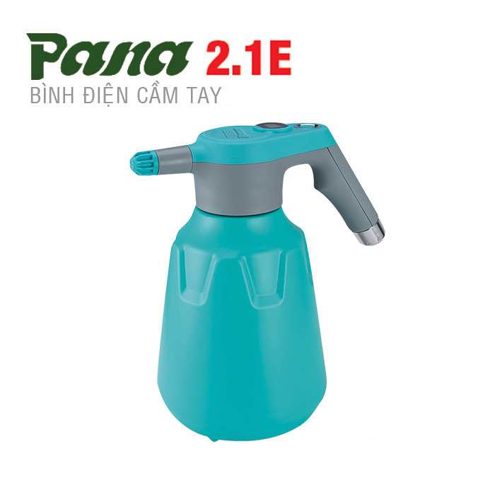 Bình xịt điện, Bình phun thuốc trừ sâu điện cầm tay Pana 2.1E | 2 lít, thích hợp tưới cây, phun thuốc cho sân vườn