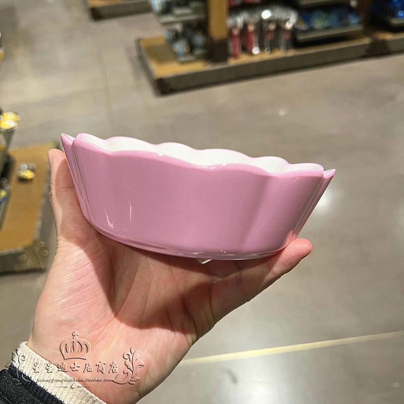 Chén ăn dặm tô nhựa melamine Disney kiểu gợn sóng hình chuột Minnie Mouse cho trẻ em bé gái - CHENMIN01