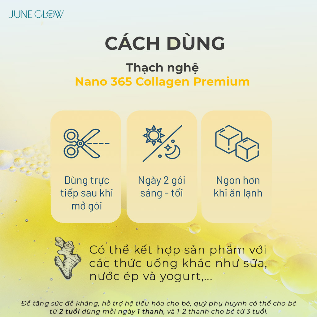 [Combo] 3 hộp Thạch Nghệ Nano 365 Collagen Premium - 30 thanh