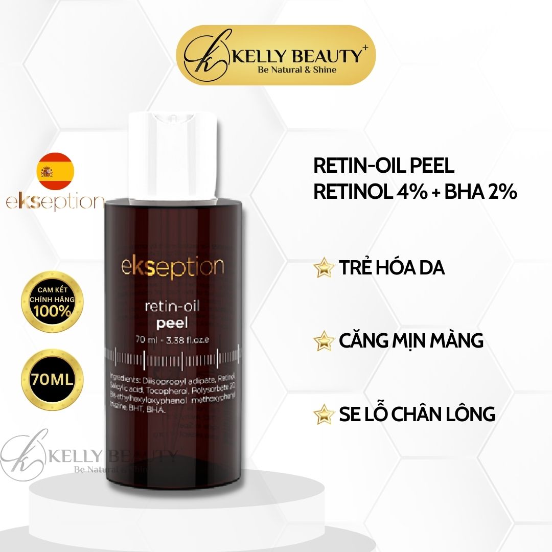 Ekseption Retin-Oil Peel - Giảm Nếp Nhăn, Se Lỗ Chân Lông, Mềm Mịn Da - Kelly Beauty