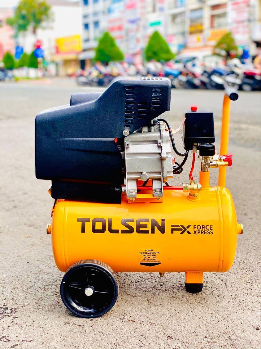 MÁY NÉN KHÍ CÓ DẦU 24L 1.500W TOLSEN 73125 - HÀNG CHÍNH HÃNG