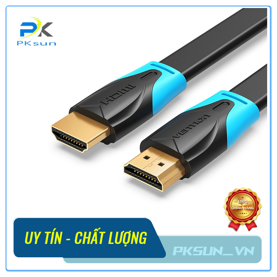 Cáp HDMI Vention VAA B02 dạng cáp dẹt - Hàng chính hãng