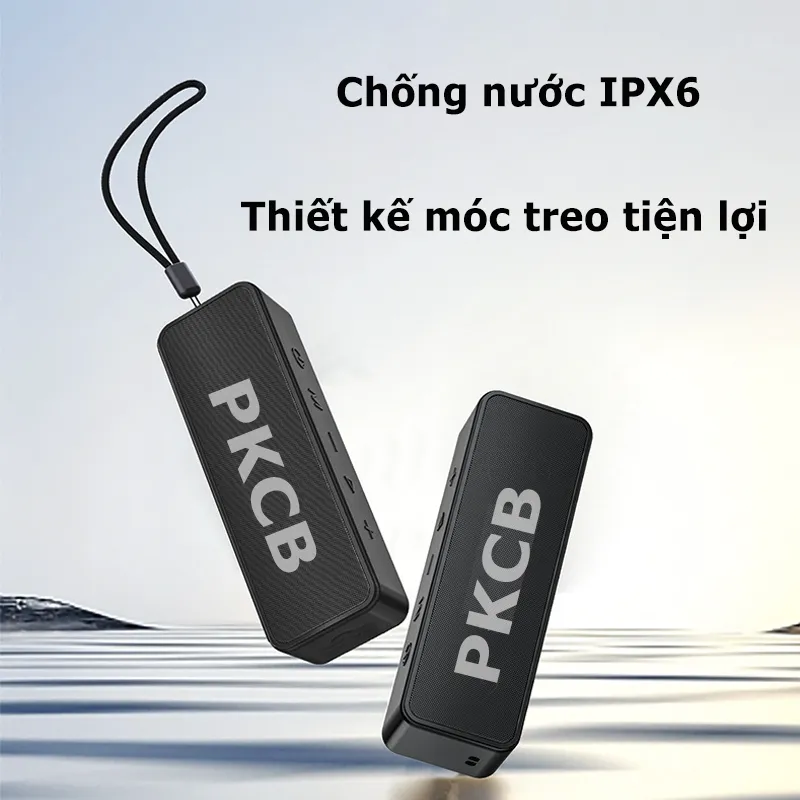Loa bluetooth 5.3 PKCB 30W Super Bass TWS lên 60w TF Card/ Line in 3.5mm / AUX Stereo Surround, Loa Không Dây Nghe Nhạc Pin 3000Mah - Hàng Chính Hãng
