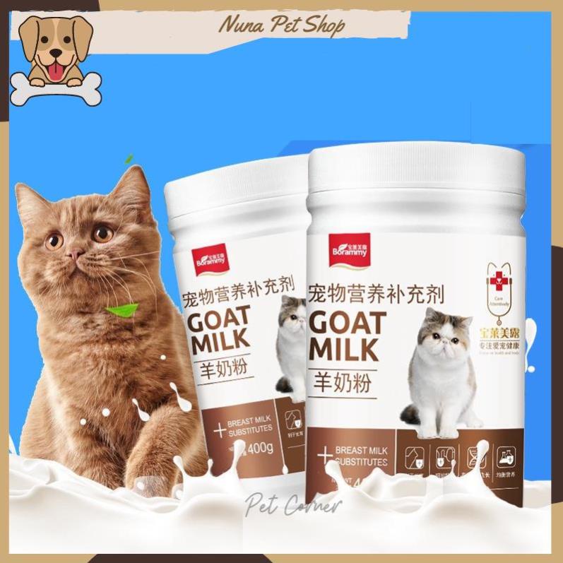 Sữa cho chó mèo Borammy, sữa cho chó con, sữa cho mèo con cung cấp dinh dưỡng phát triển toàn diện