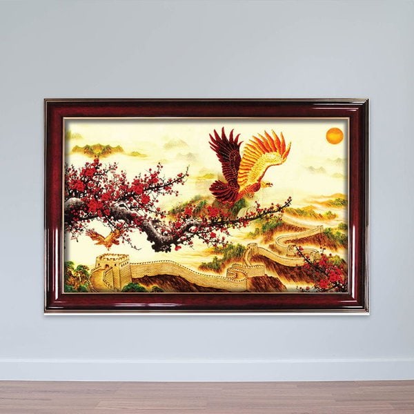 Tranh treo tường bàn giám đốc | Tranh đại bàng mạng hỏa W2405