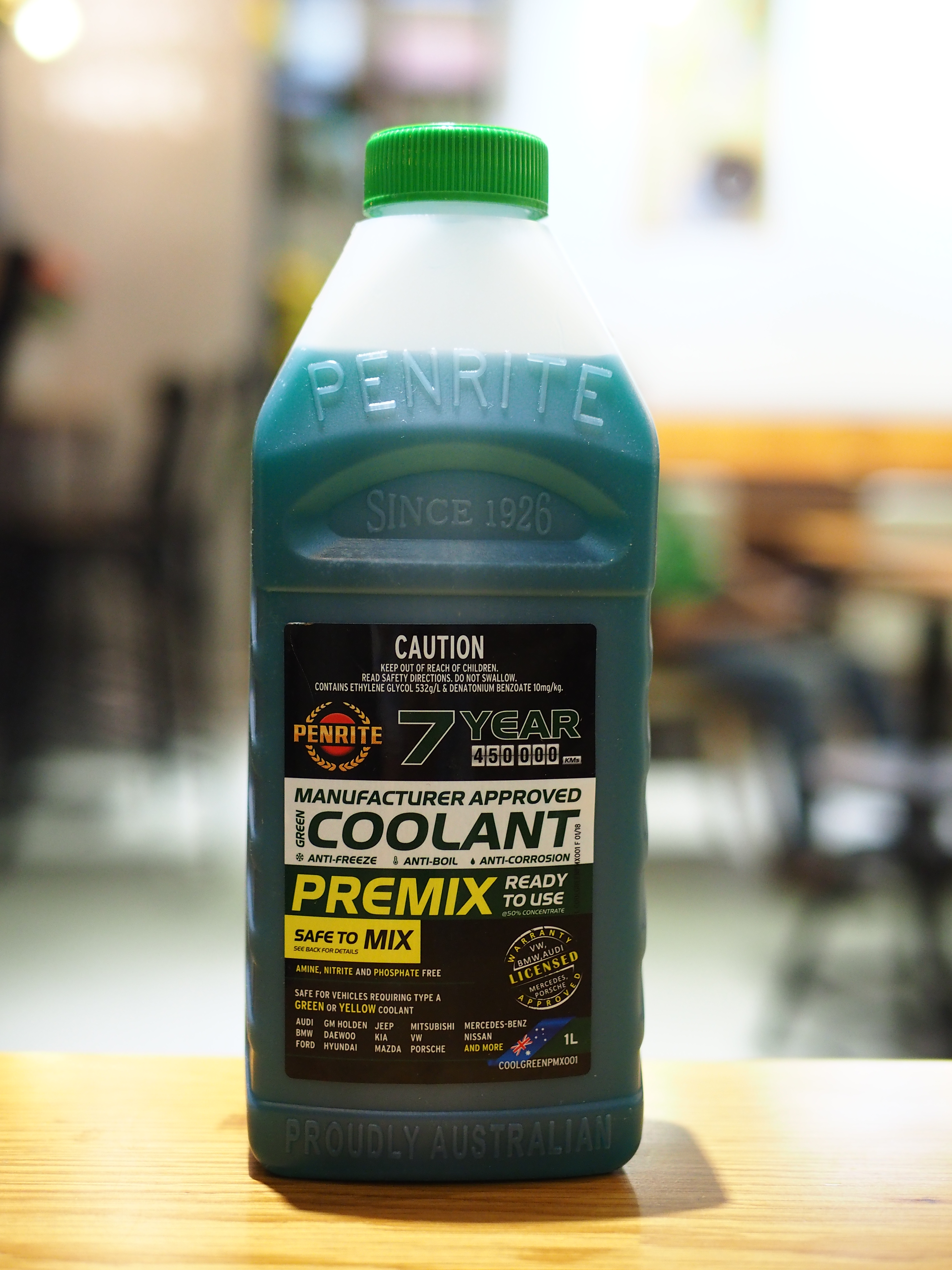 PENRITE - 7 Year 450,000Km Green Coolant Premix (hàng nhập khẩu)