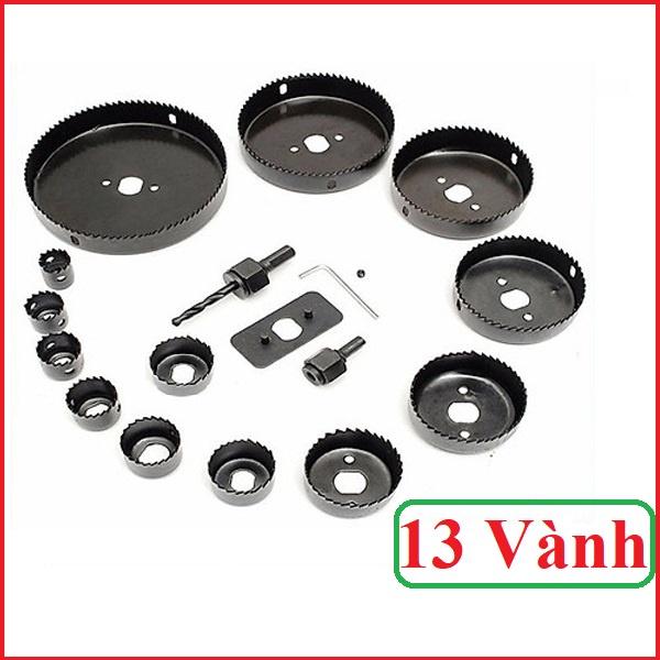 Mũi Khoan Khoét Lỗ Tròn Thạch Cao, gỗ - 13 size vành khoét 19, 22, 25, 28, 32, 38, 44, 54, 64, 76, 89, 102, Ø127mm