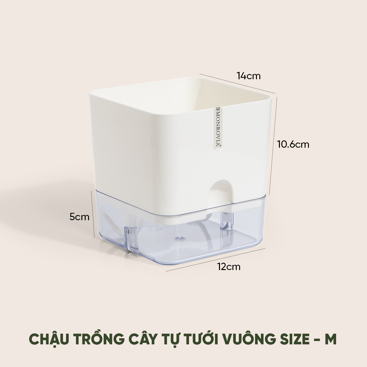 Chậu trồng cây tự tưới để bàn Monrovia, thiết kế thông minh, decor văn phòng, trong nhà, sang trọng, Tiêu chuẩn Châu Âu