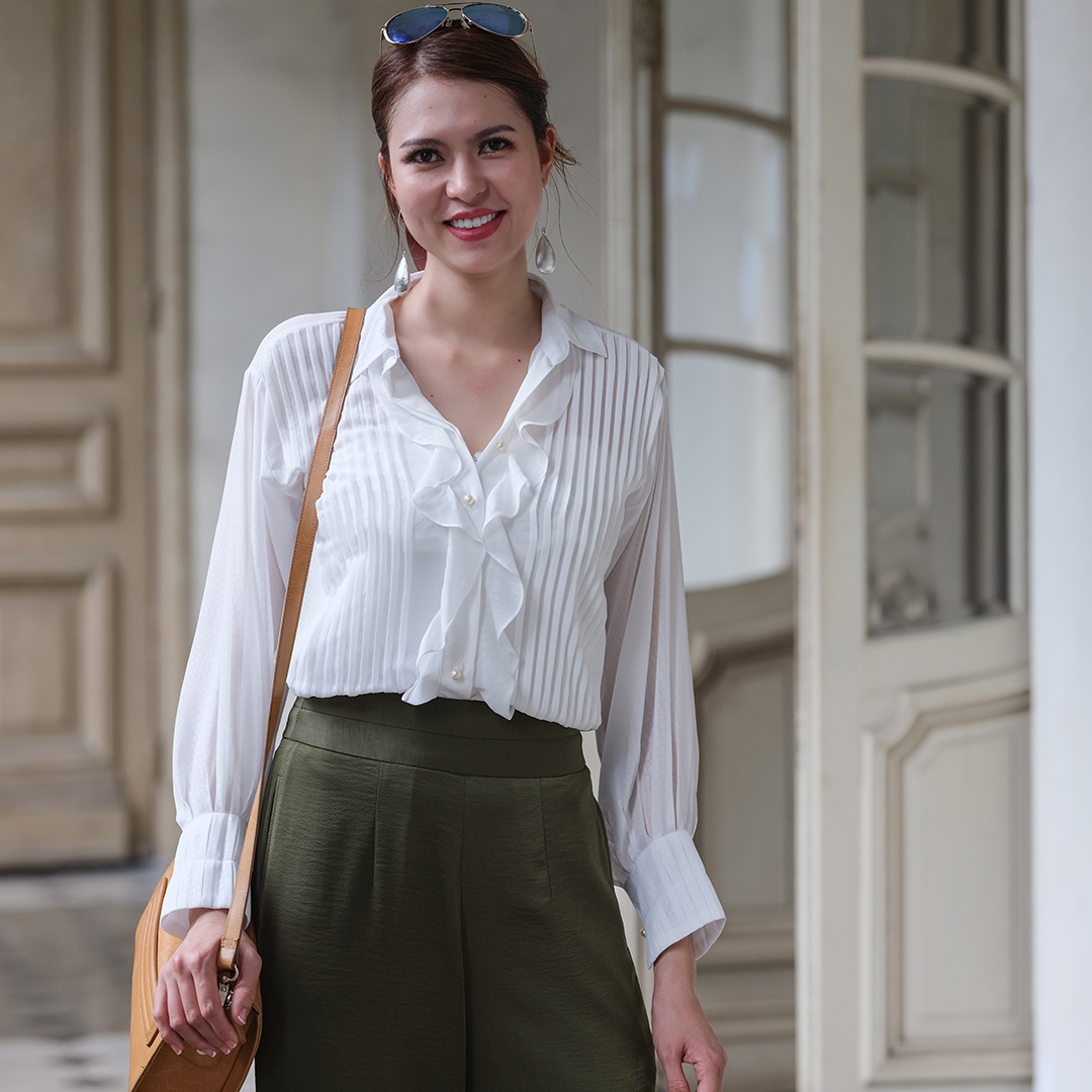 Áo Sơ Mi Áo Kiểu Nữ Đẹp Thời trang thiết kế Hity TOP119