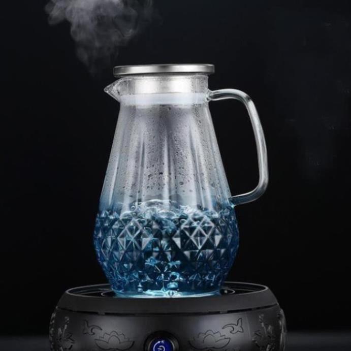 Bình Nước Thủy Tinh 1500ml và 4 Ly 300ml