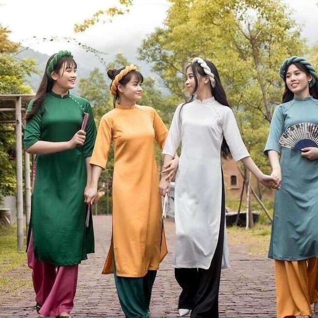 Áo Dài Cách Tân Lụa Tây Thi Cao Cấp Cách Điệu Đơn Giản Cho Các Nàng , A17