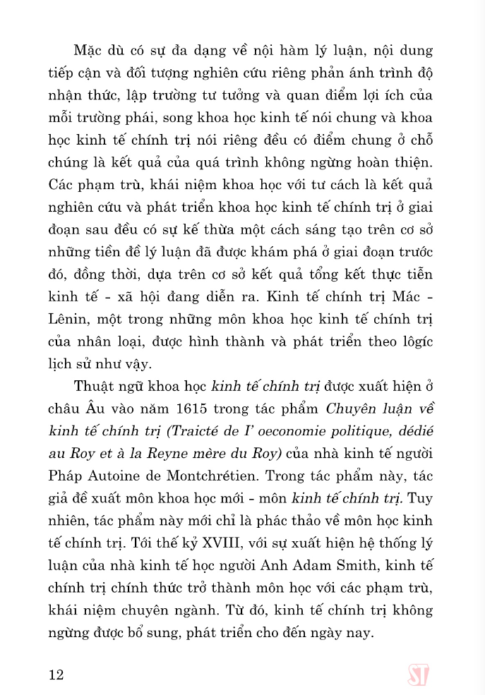 Sách - Giáo Trình Kinh Tế Chính Trị Mác - Lênin (Dành Cho Bậc Đại Học Hệ Không Chuyên Lý Luận Chính Trị) (Tái Bản 2024)