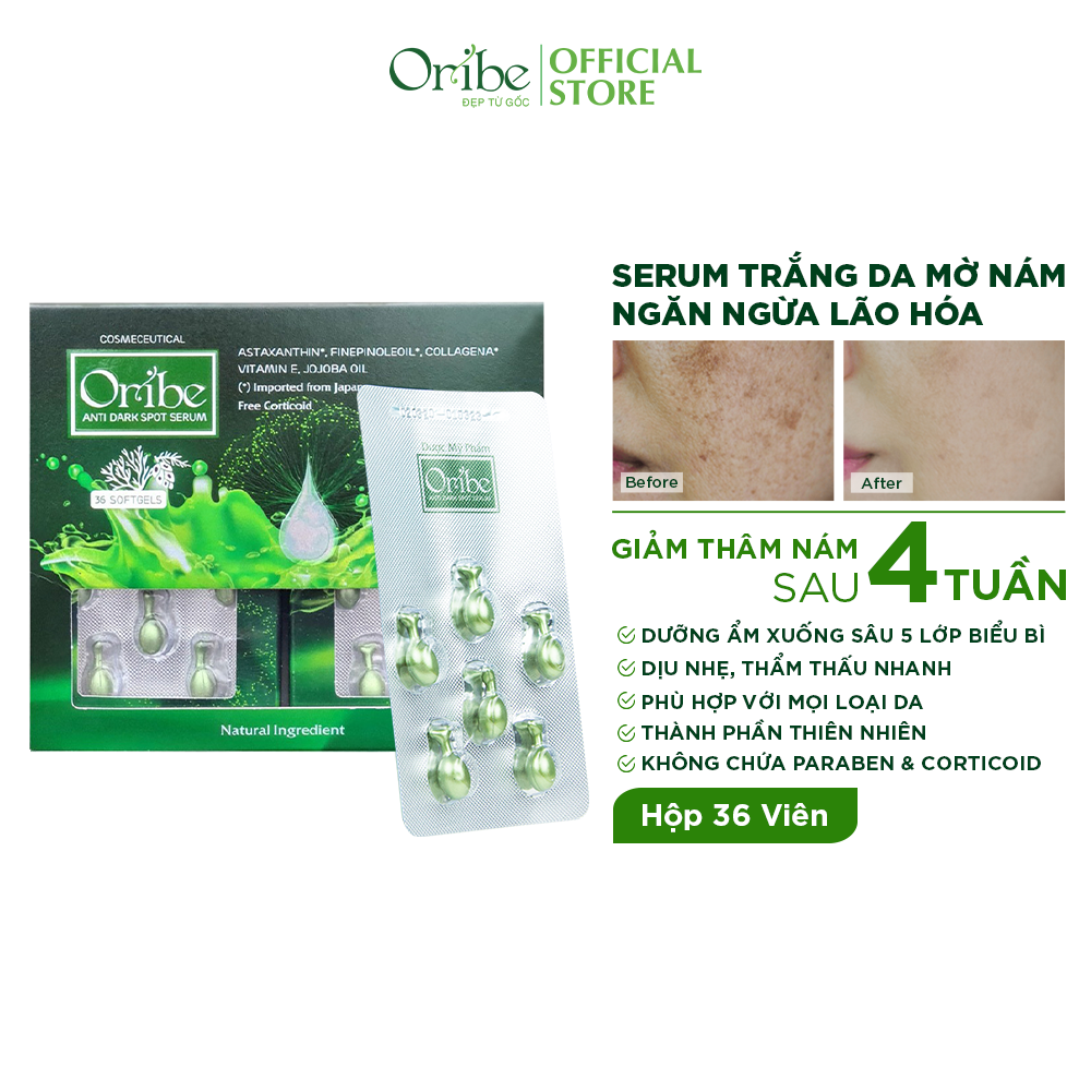 Serum Trắng Da Mờ Nám Tàn Nhang Chống Lão Hóa Oribe - Vi Tảo Lục và Tinh Dầu Thông Trắng Nhật Bản
