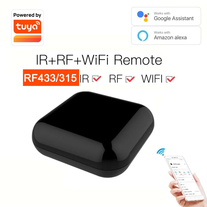 Remote thông minh TẮT/MỞ/hẹn giờ tivi, máy lạnh... từ xa (Wifi+Tuya)