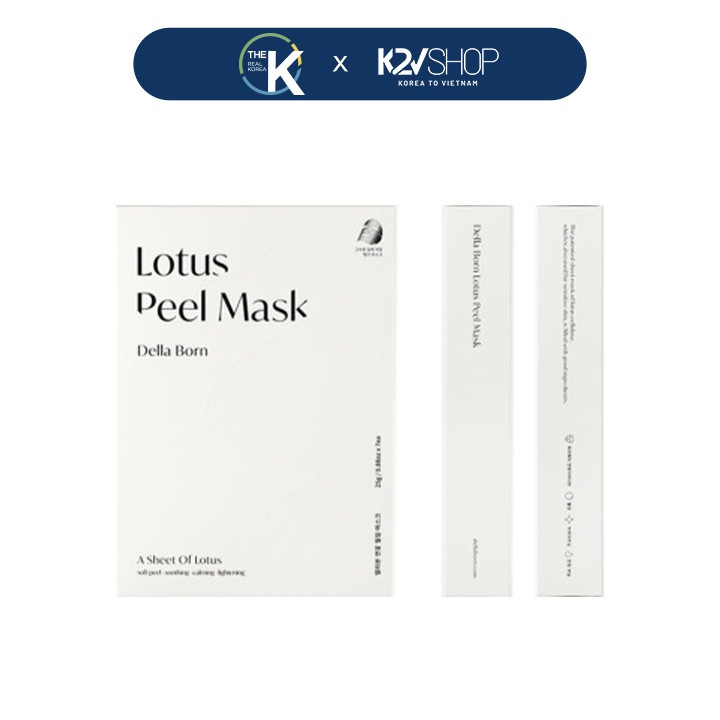 Hộp 7 Miếng mặt nạ dưỡng trắng da cao cấp Lotus Peel Mask