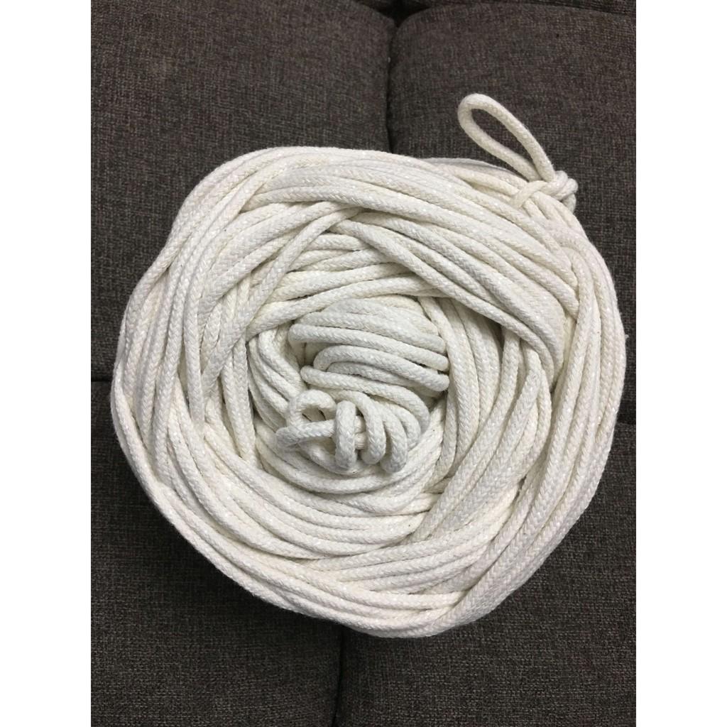 Dây macrame làm túi xách macrame 4mm màu ngà be