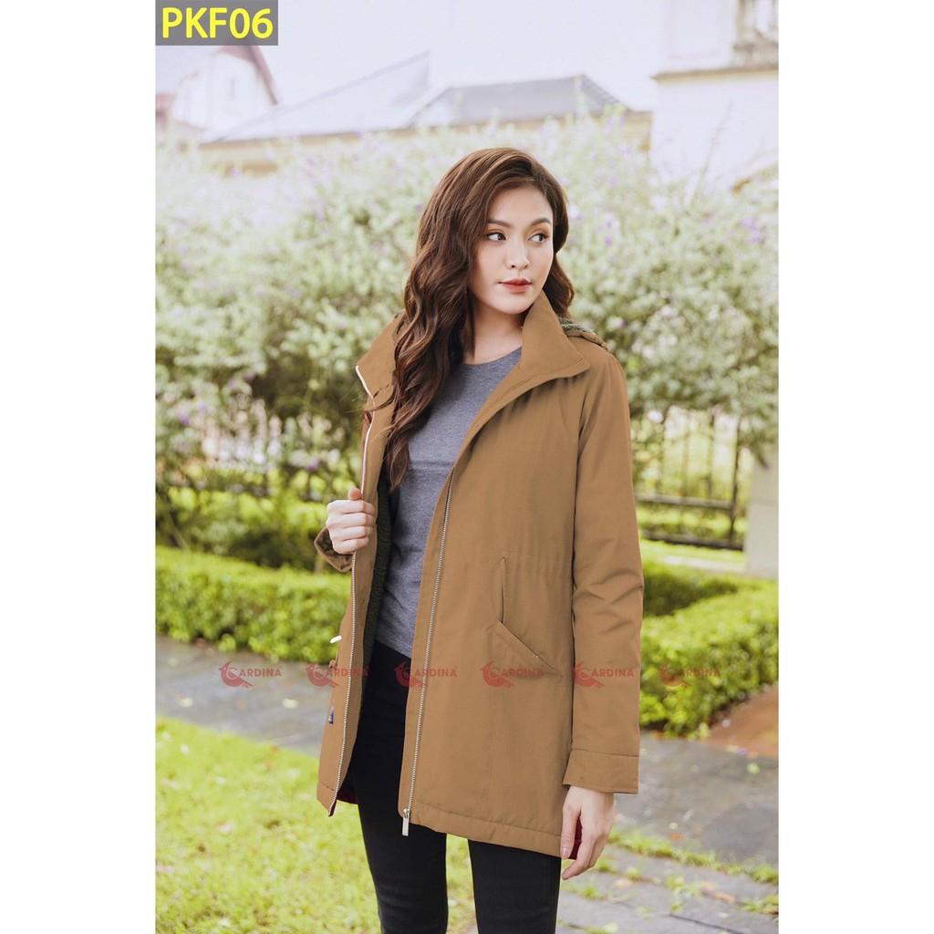 Áo PARKA Nữ Lót Lông Cừu Siêu Nhẹ, Siêu Ấm, Chống Thấm Nước