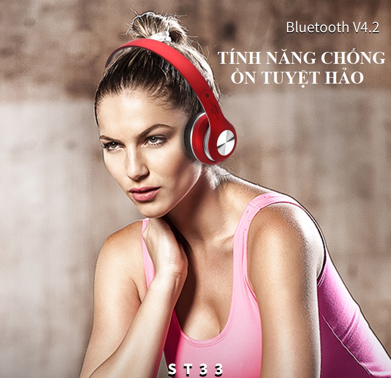 Tai nghe headphone không dây bluetooth ST.33