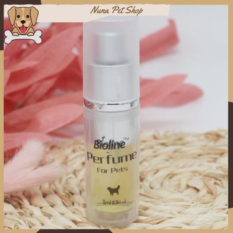 Nước hoa xịt khử mùi cho chó mèo Bioline 9ml