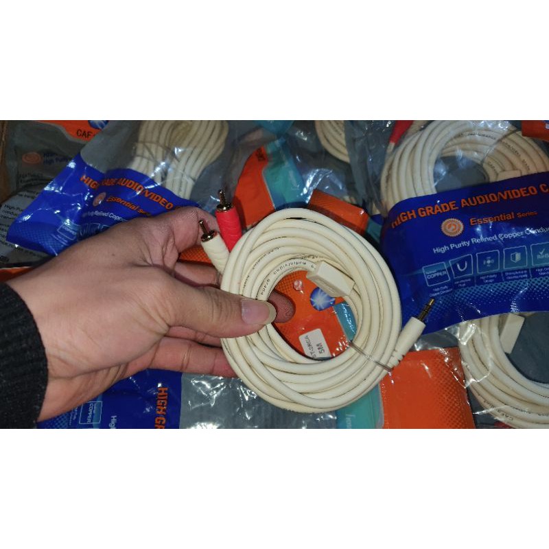 Dây av ra av loại đẹp - dây tín hiệu hoa sen có bọc nhiễu dài 0,8m