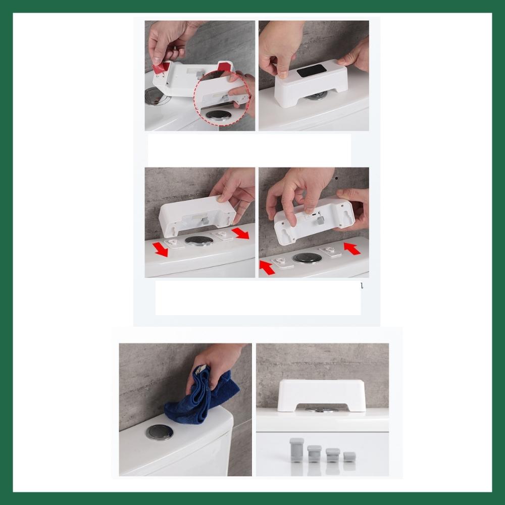Bộ xả gạt bồn cầu chức năng cảm biến tự động, không cần dùng tay tiếp xúc van xả nước bồn cầu giúp hạn chế loại bỏ vi khuẩn khi sử dụng