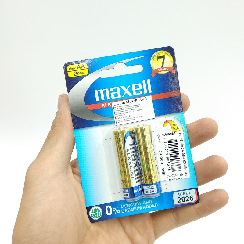 Pin Maxell Alkaline AA (2 Viên)