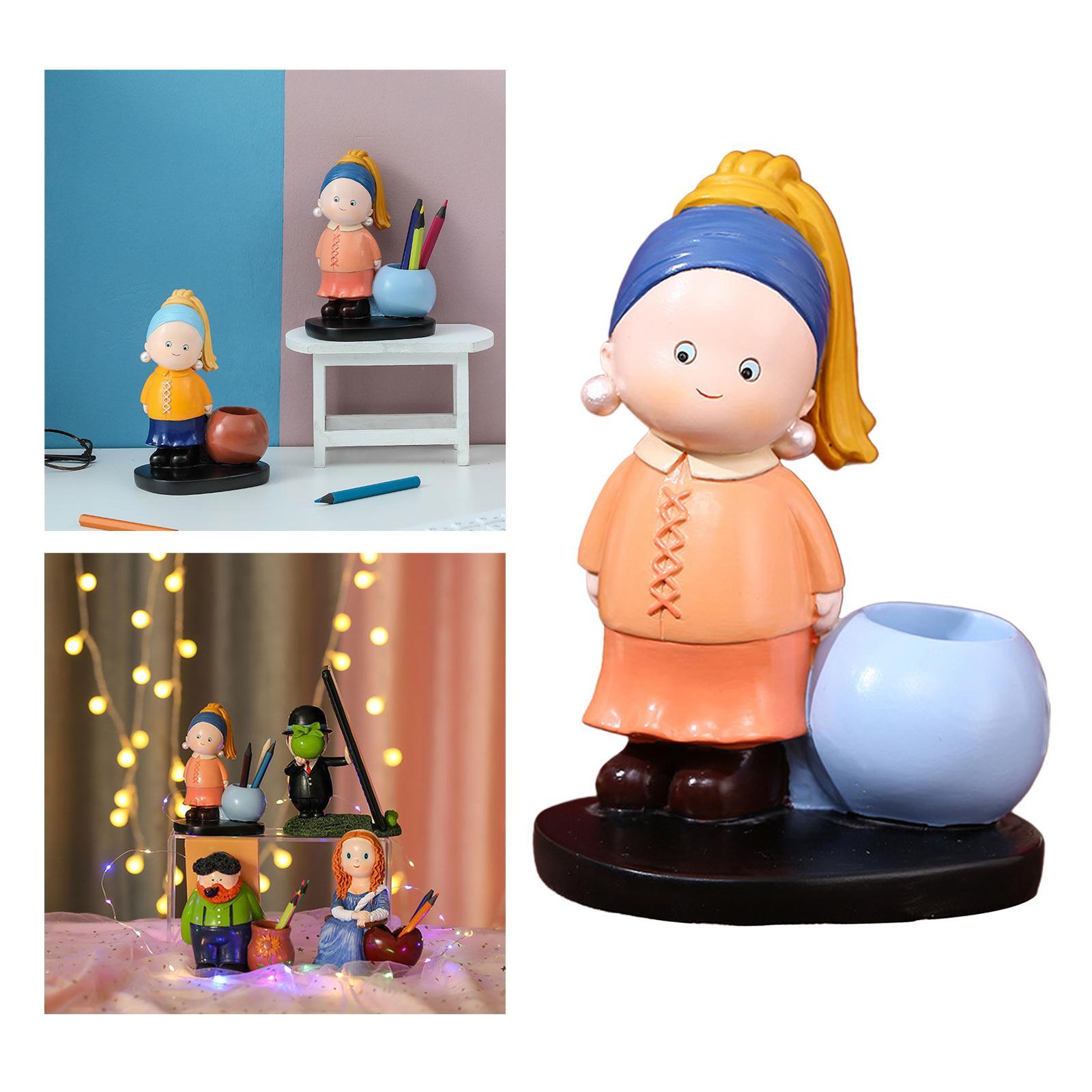 Cartoon Crafts Pen Holder Birthday Gift Cartoon Bedroom
