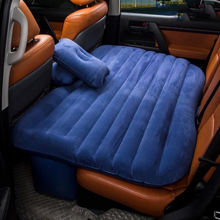 Đệm hơi cao cấp trên ô tô tặng kèm bơm điện, 2 gối và bộ miếng vá