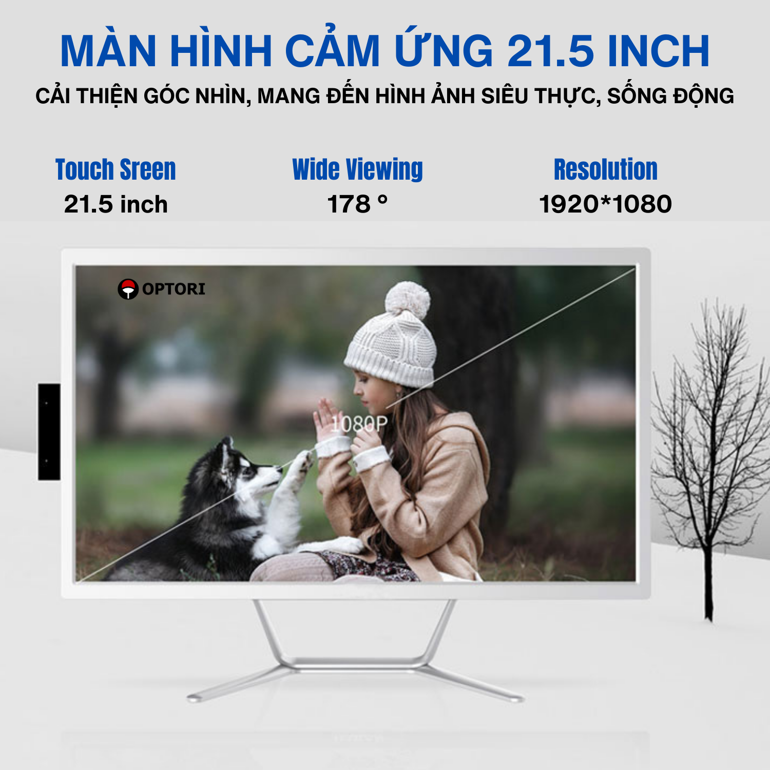 Máy tính All In One Cảm ứng G15 – POS cảm ứng G15- Máy tính cảm ứng Intel 21.5 inch (Hàng chính hãng)