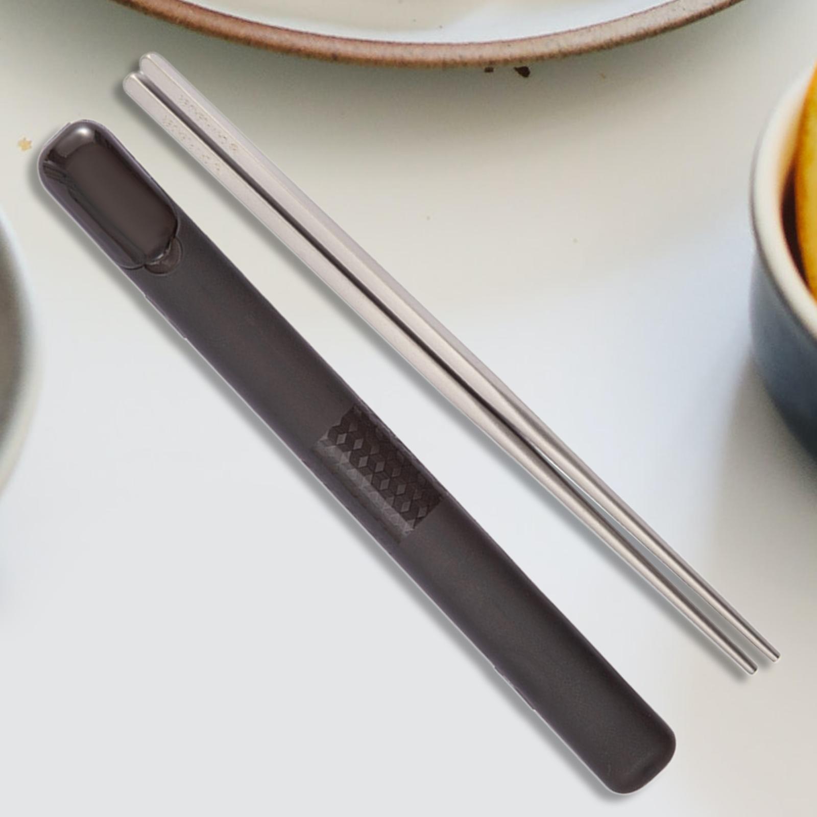 Lightweight Titanium Chopsticks Eco friendly Portable Camping Flatware