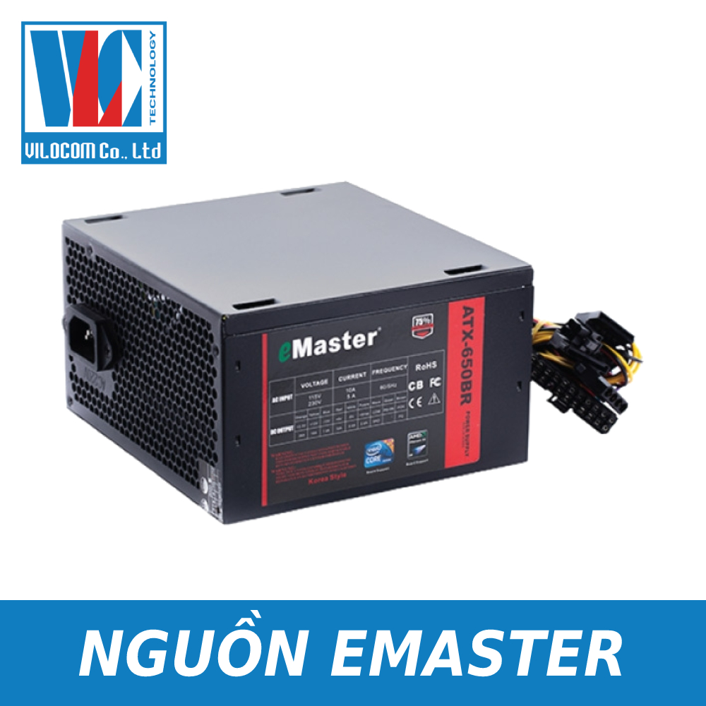 Bộ nguồn máy tính eMaster ATX-772BR - Hàng Chính Hãng