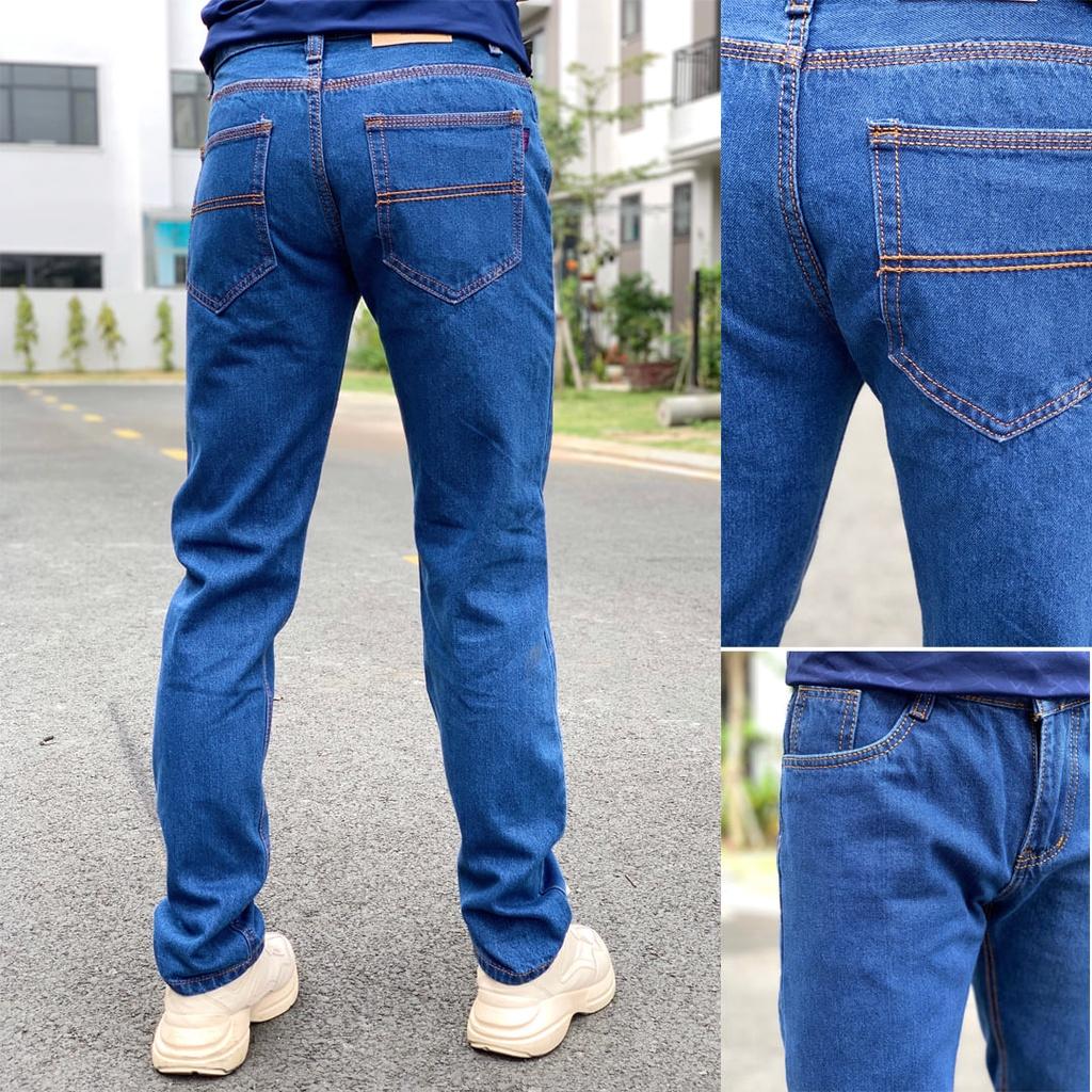 Quần Jean dài Nam Ống suông 03 màu cơ bản, form chuẩn đẹp - Có size Bự 50-90kg-Jean001