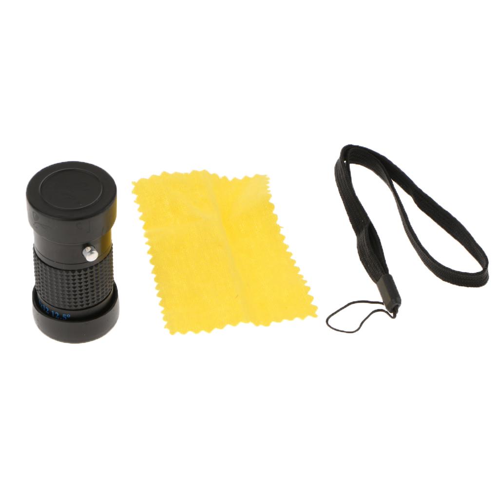 Mini 4x12 Extra Short Focus Optics  Monocular Typoscope Microscope Kit