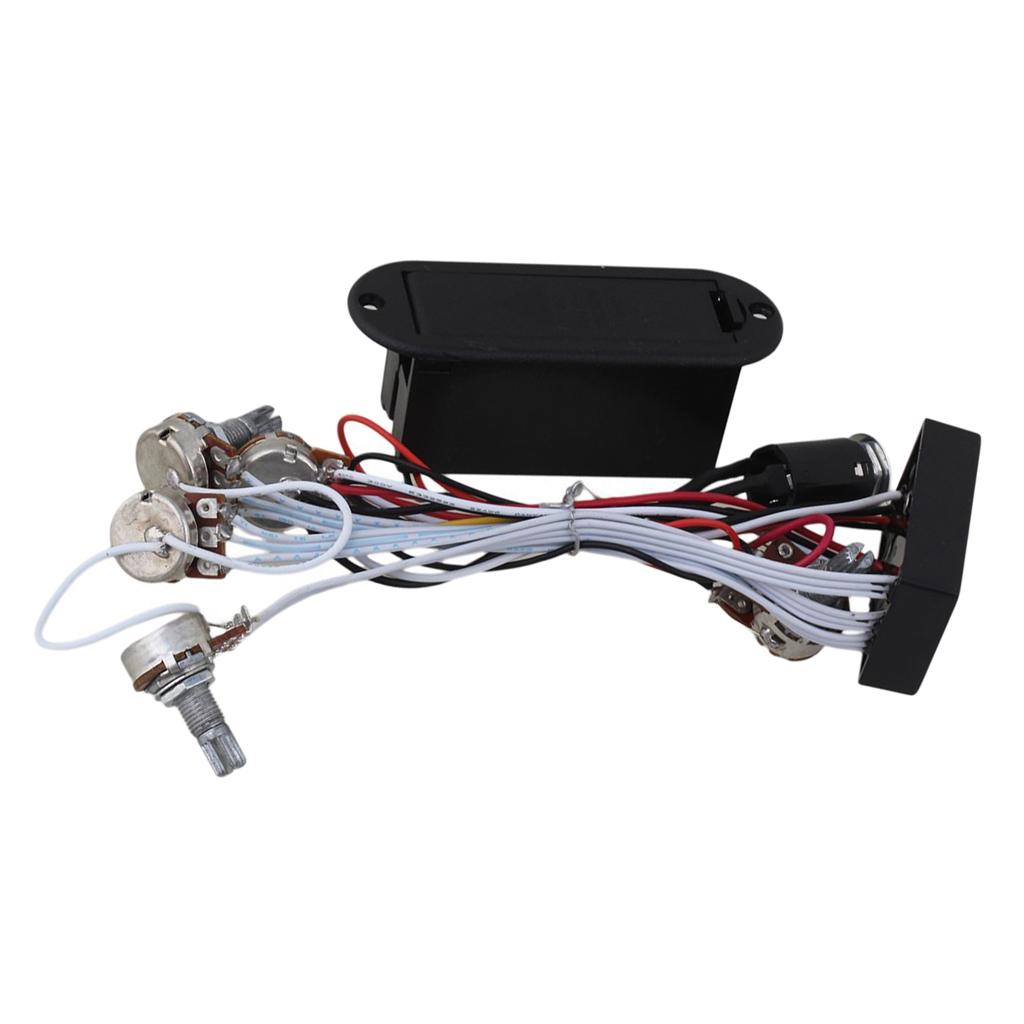 Electric Guitar Bass 3Band EQ Preamp Circuit Preamp Piezo for Active Pickup