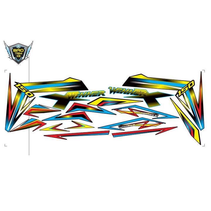 Tem rời dán xe winner X 7 màu