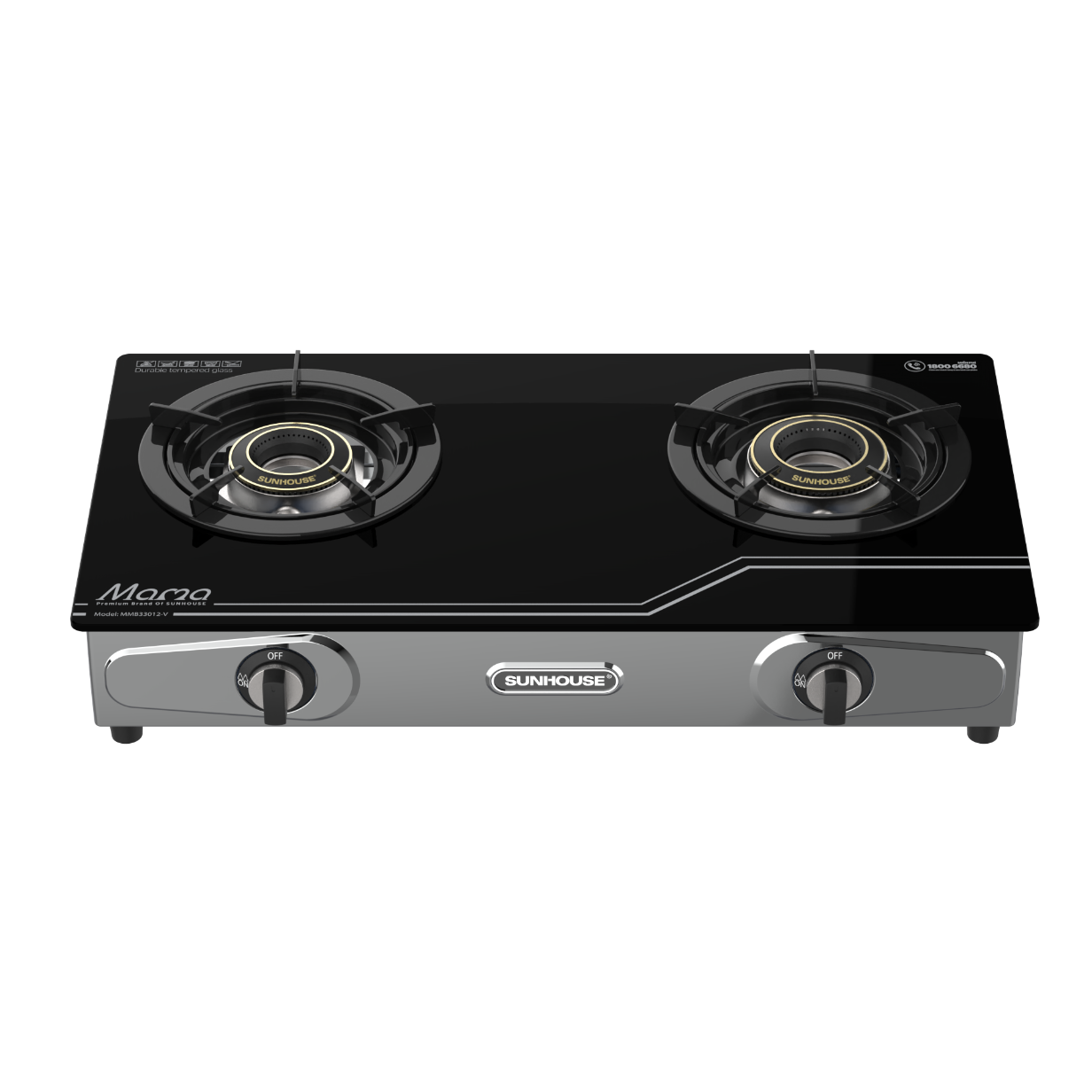 BẾP GAS DƯƠNG KÍNH SUNHOUSE MAMA MMB33012-V - Hàng Chính Hãng