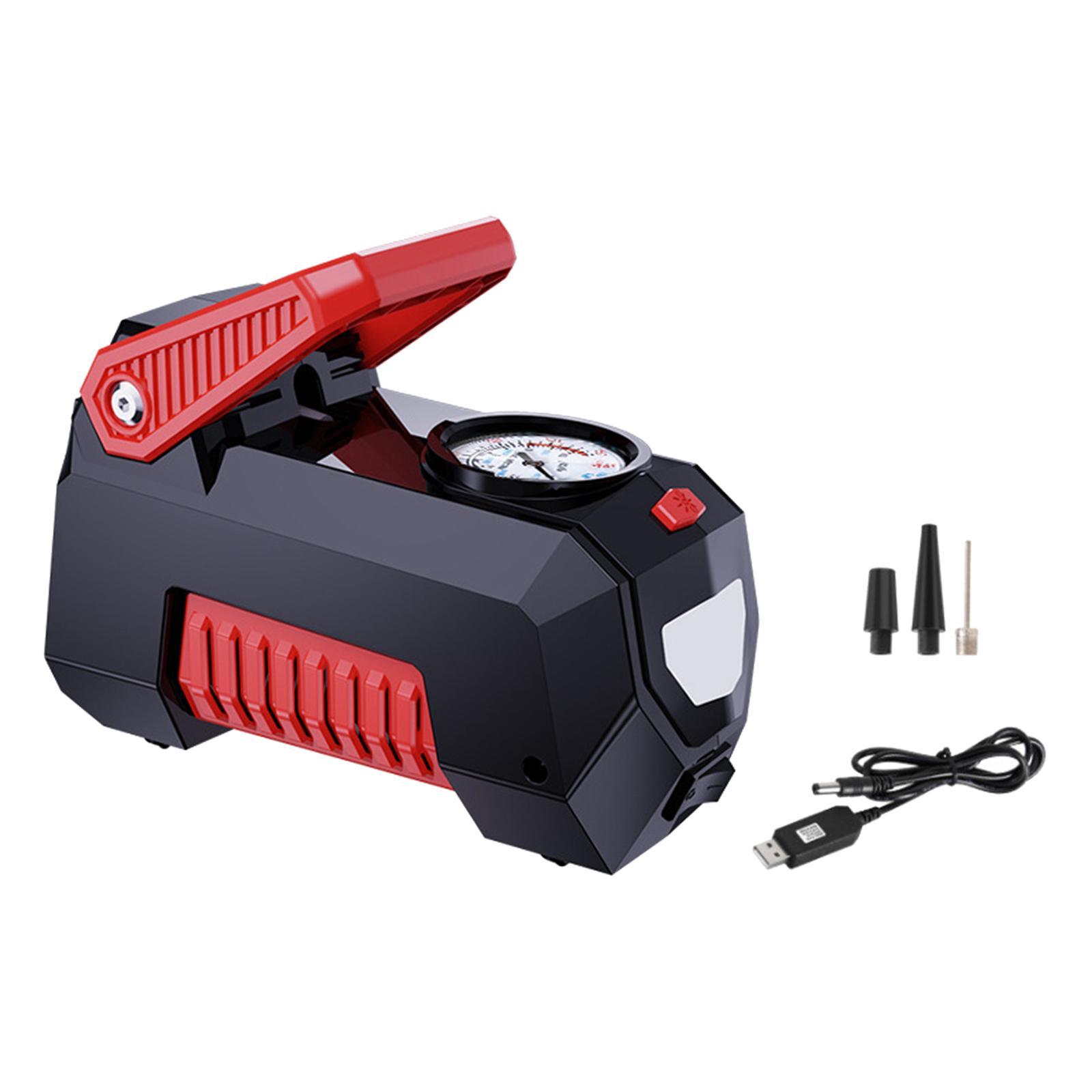 Tire Inflator with Tyre Pressure Gauge 12V for Balloons