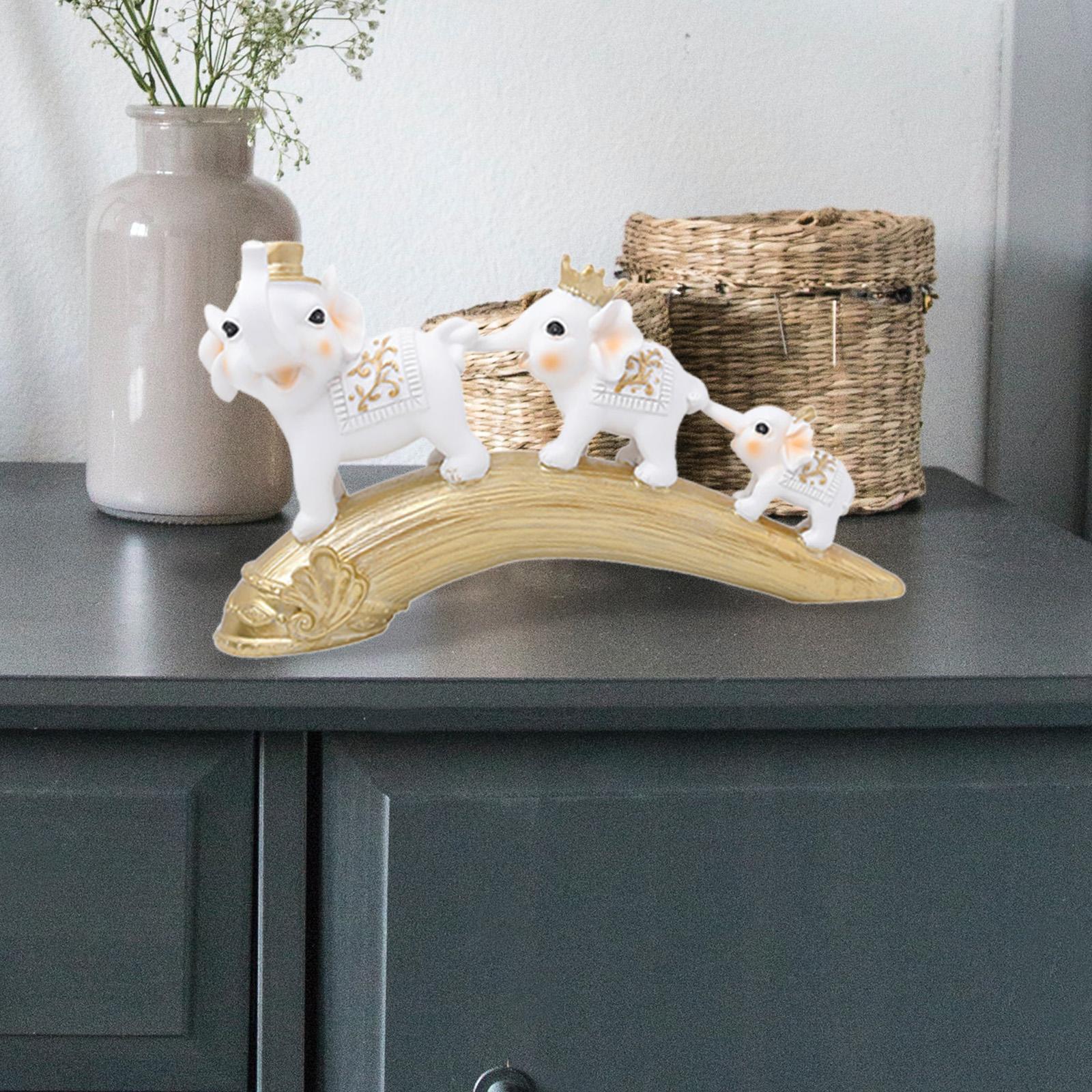 2x Animal Statue Decoration Feng Shui for Bedroom Shelf Housewarming Gifts