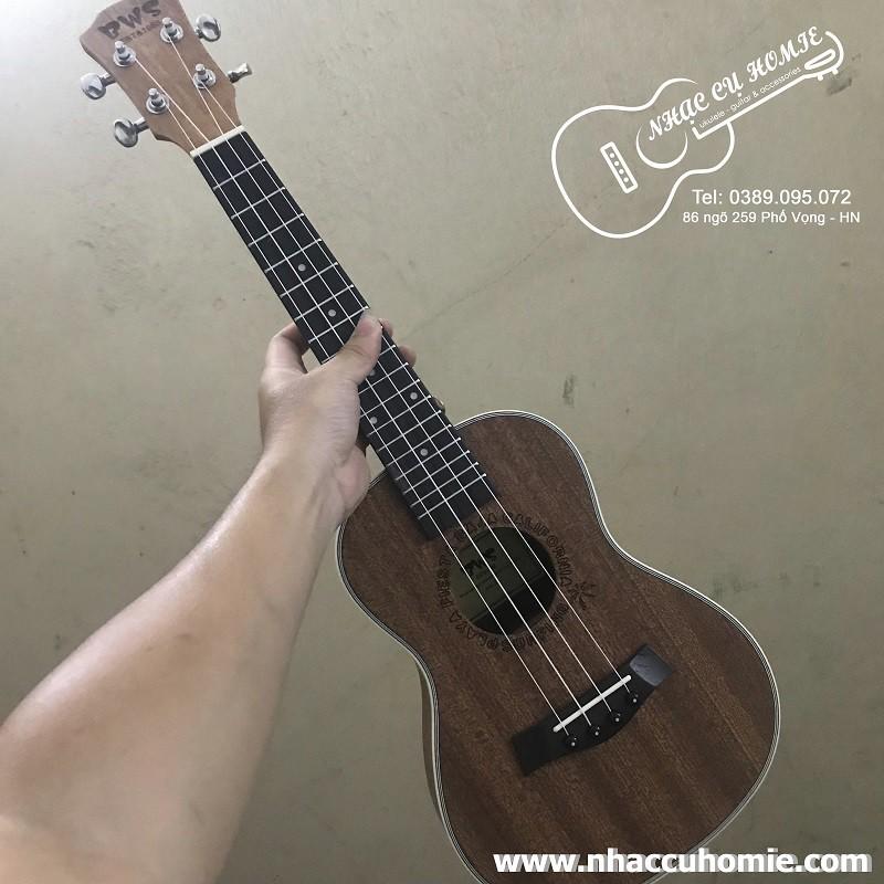 ĐÀN UKULELE MÀU GỖ ĐẠM - ĐÀN ĐẸP ÂM HAY