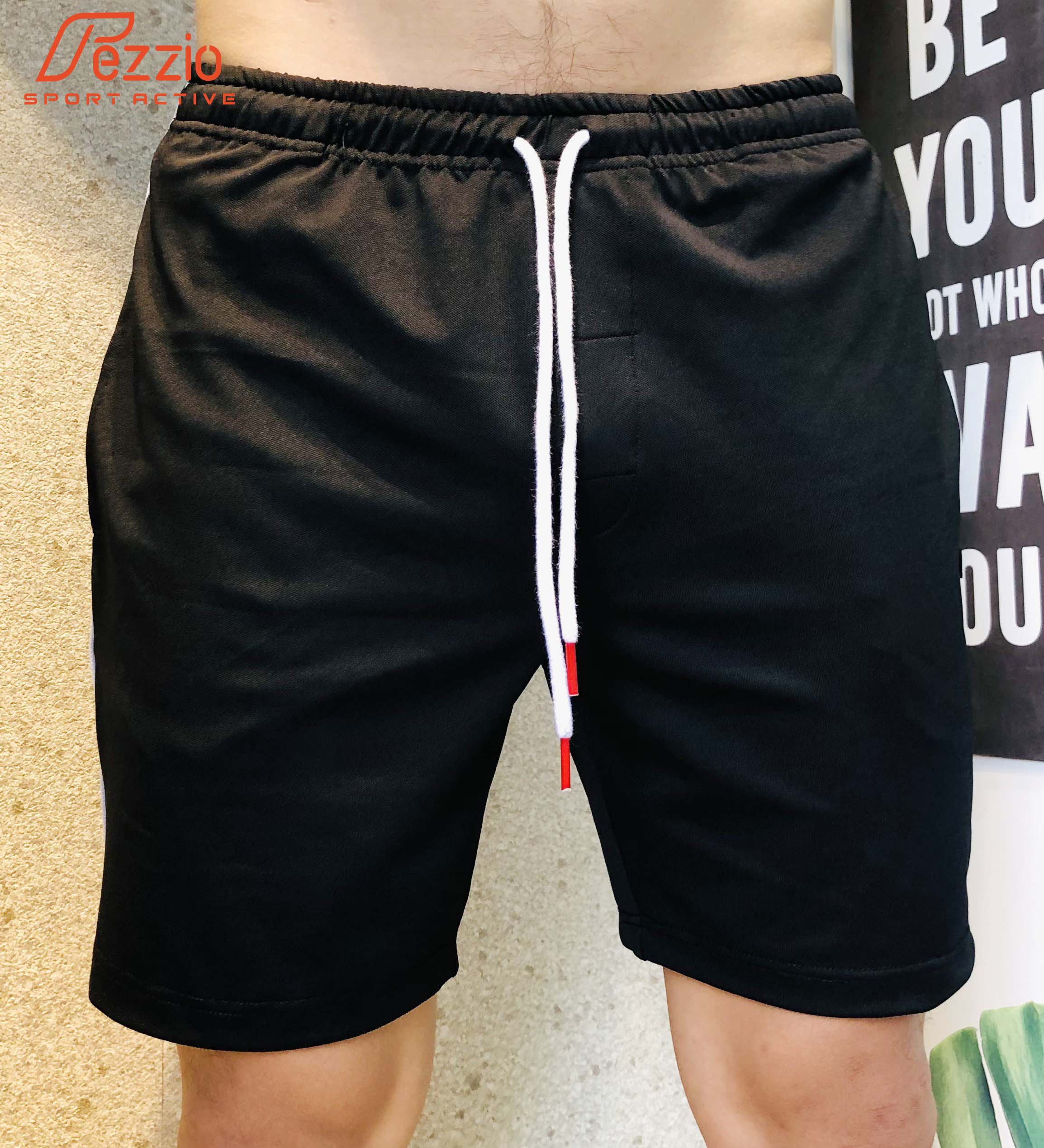 Quần đùi thun nam tập gym, quần ngủ nam, quần mặc nhà thun cotton 100% thương hiệu Fezzio