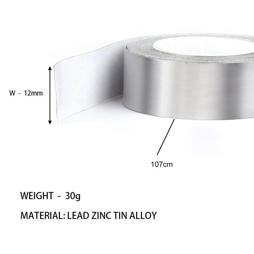 3-5pack High Density Lead Weight Tape Golf Club Fishing Add Weight to Your Clubs