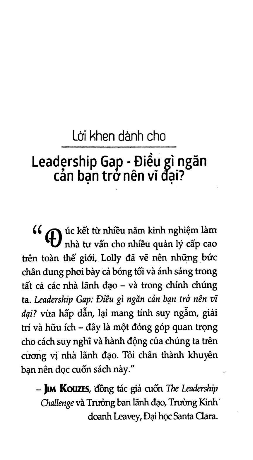 Sách The Leadership Gap