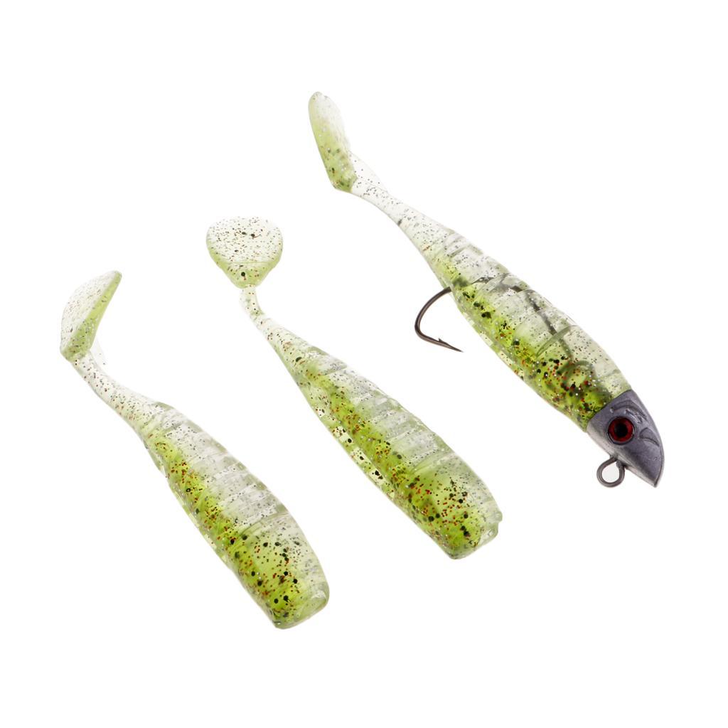Ultra Shad with Jig Head Paddle Tail Soft Body Swimbait Fishing Lure Bait