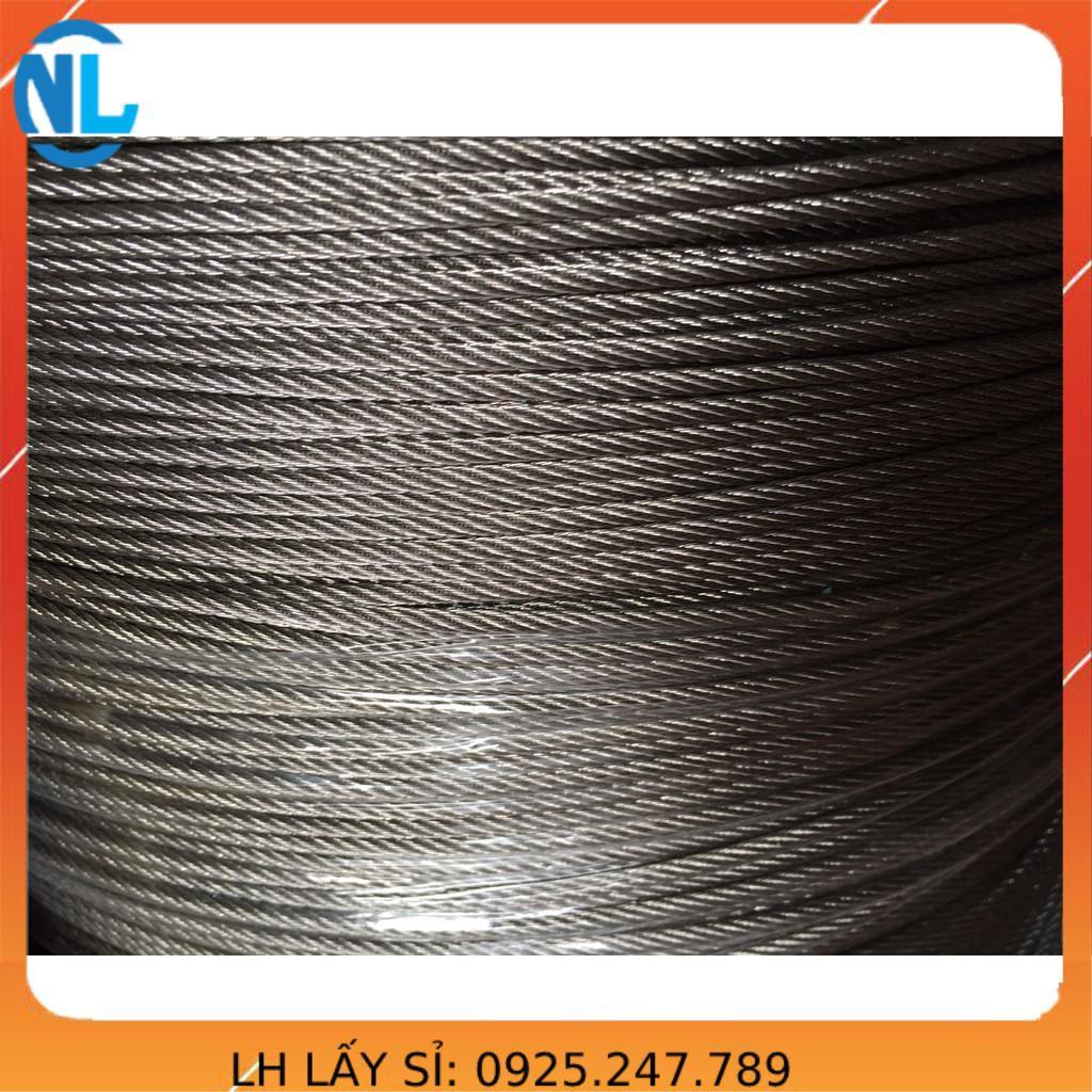 100m cáp inox 304 loại 1ly, dây cáp không han rỉ chuẩn cáp inox 304 cáp thép giá sỉ