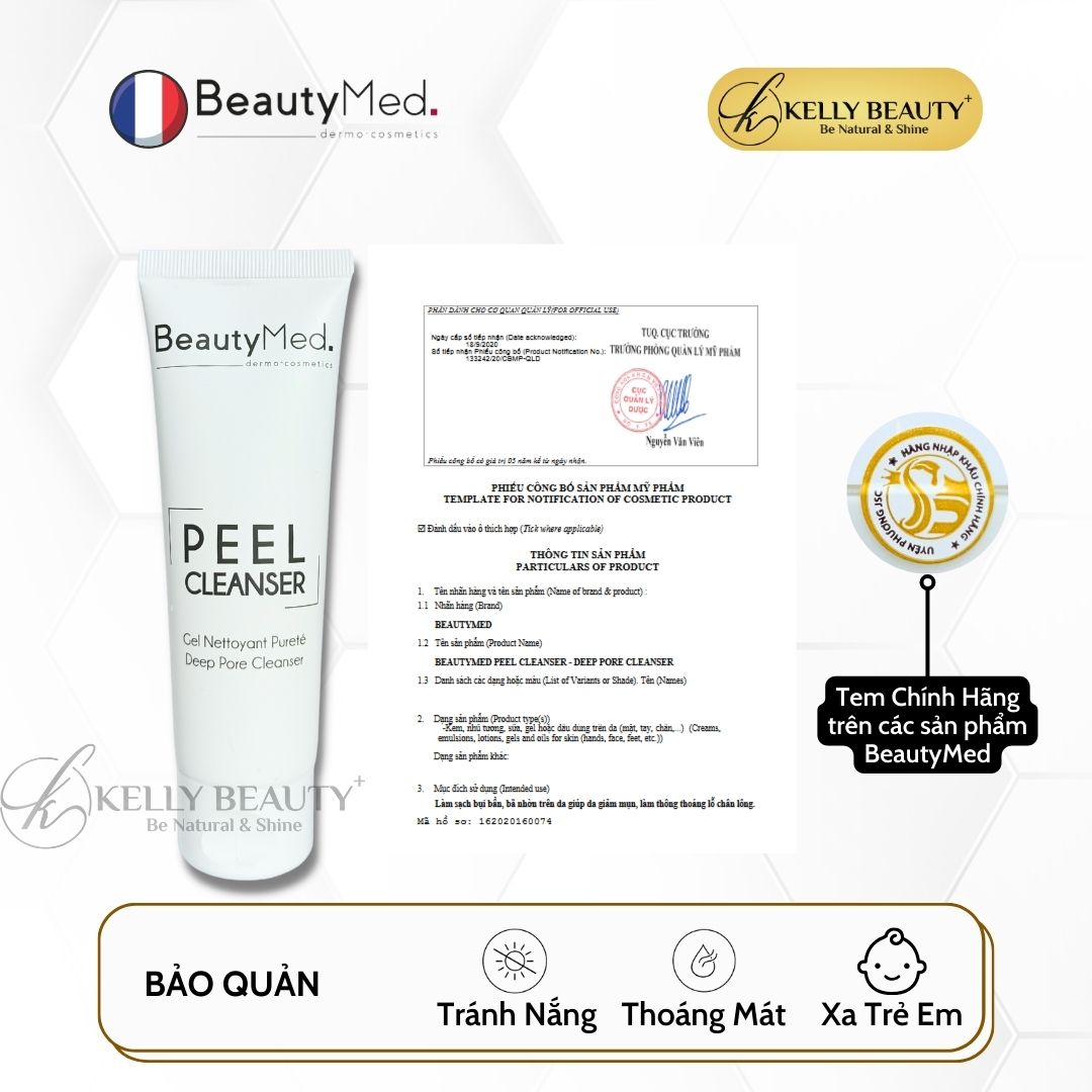 Sữa Rửa Mặt Cho Da Dầu BeautyMed Peel Cleanser | Kelly Beauty