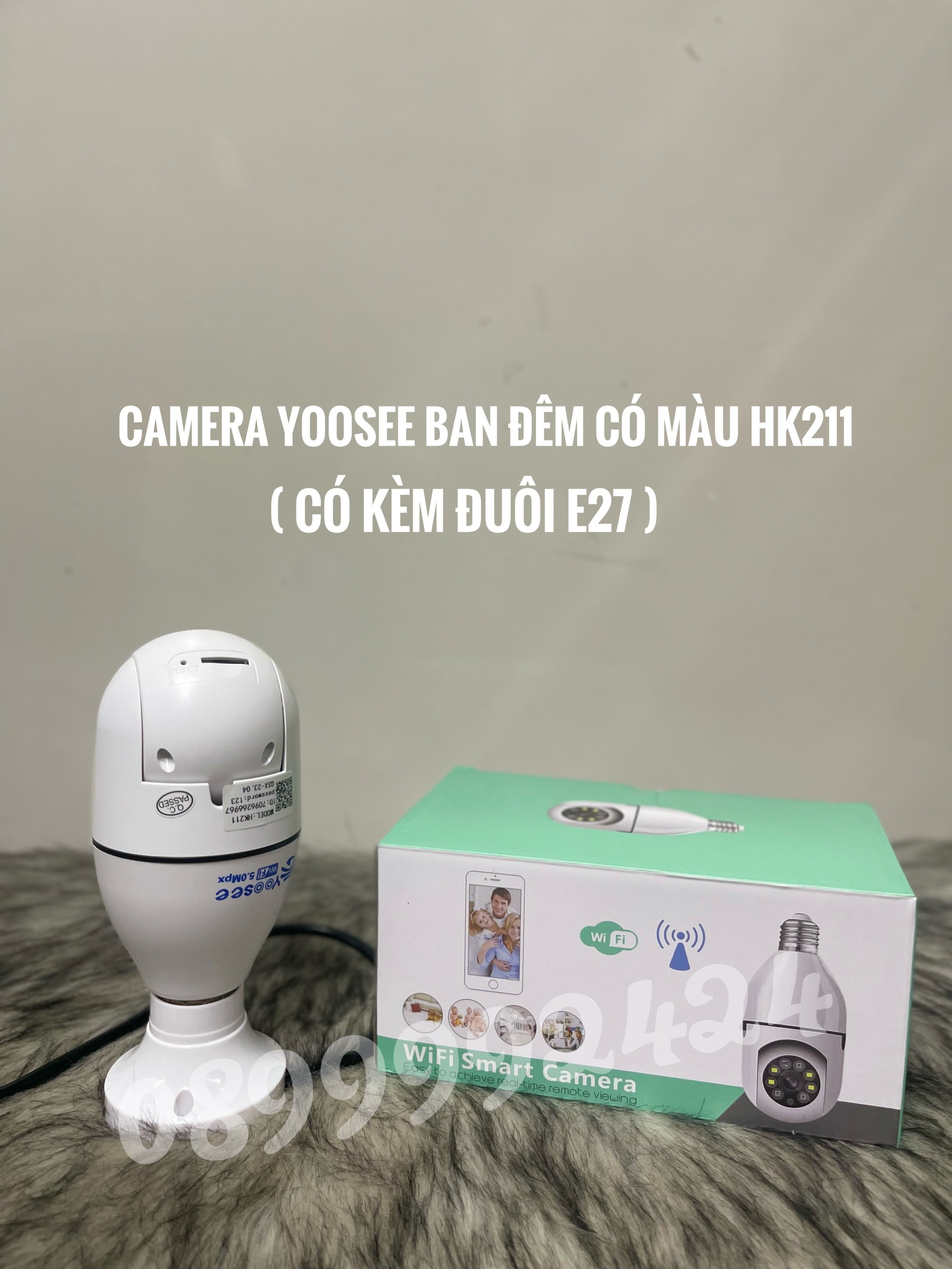 CAMERA YOOSEE BAN ĐÊM CÓ MÀU HK211