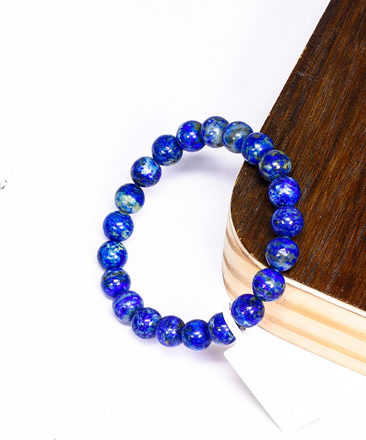 Vòng tay đá Lapis Lazuli size hạt 8mm mệnh thủy, mộc - Ngọc Quý Gemstones