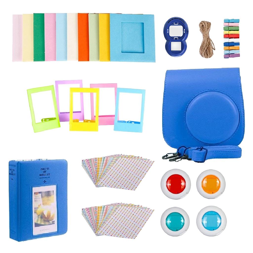 For Instax Mini 9 Camera PU Case Filter+Close Up